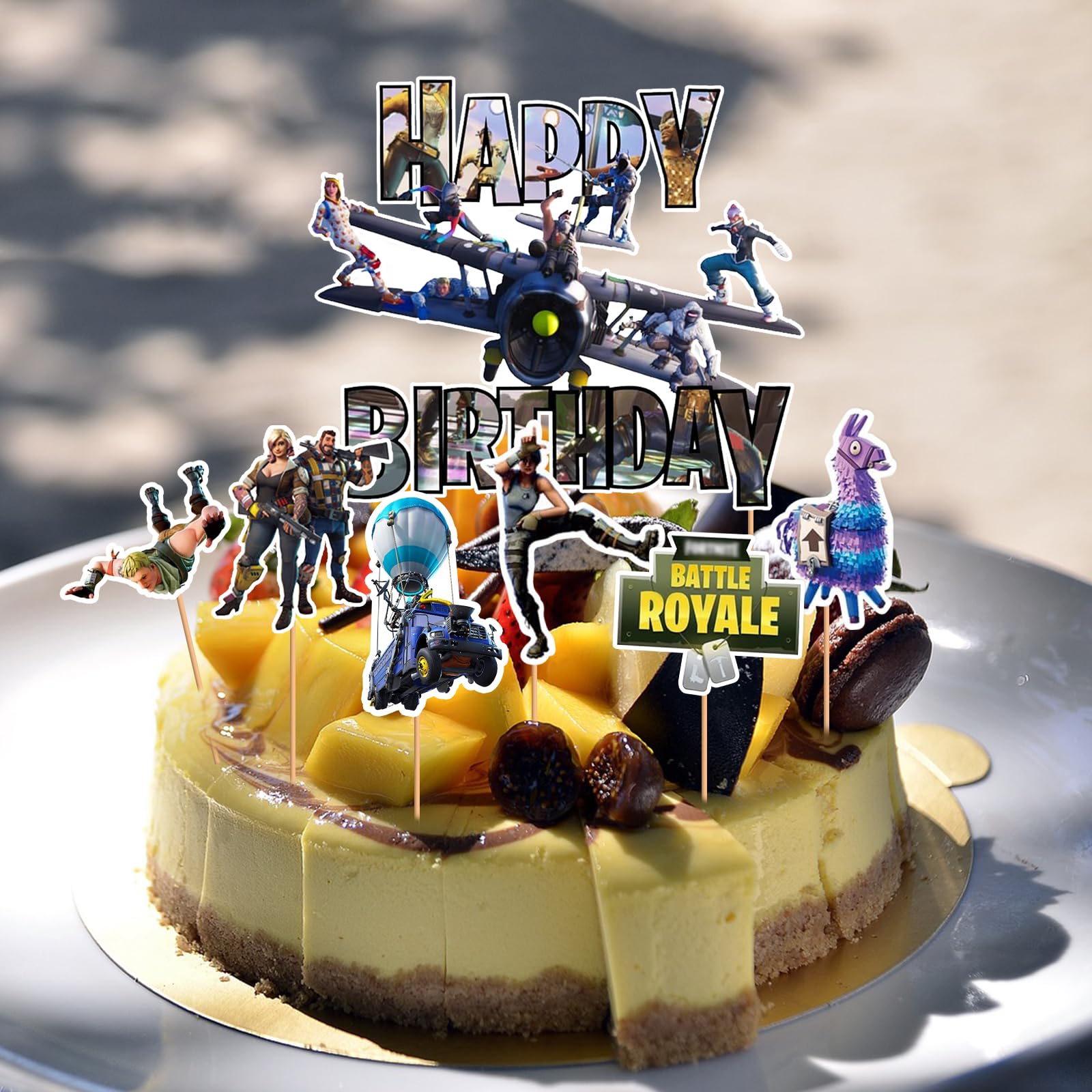 Roblox Cake Topper Set – 25-teilige Kuchen-Deko Für Geburtstag, Mit Happy Birthday-Aufschrift