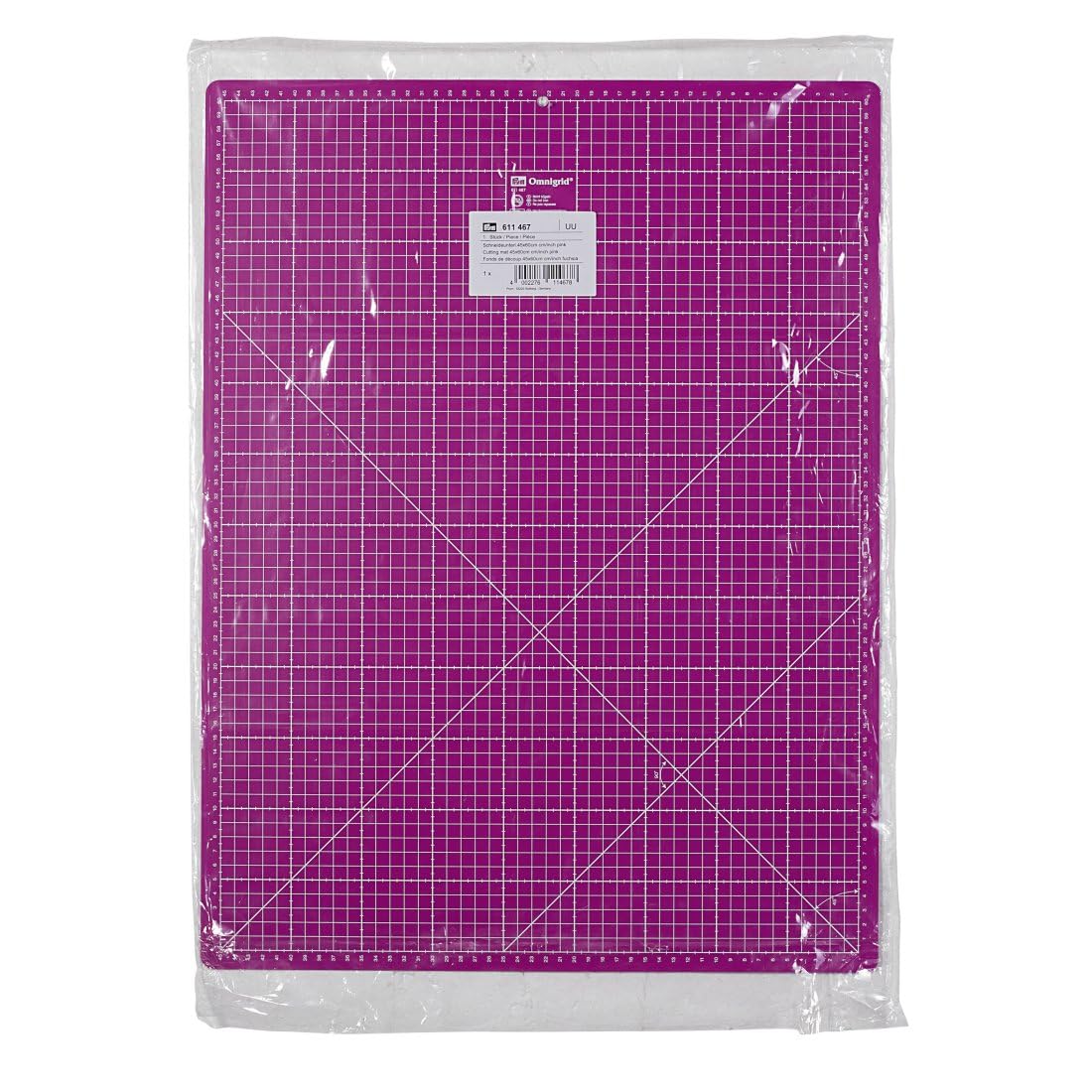 Prym Cutting Mat, Synthetic Material, Pink, 60 x 45 x 0.2 cm