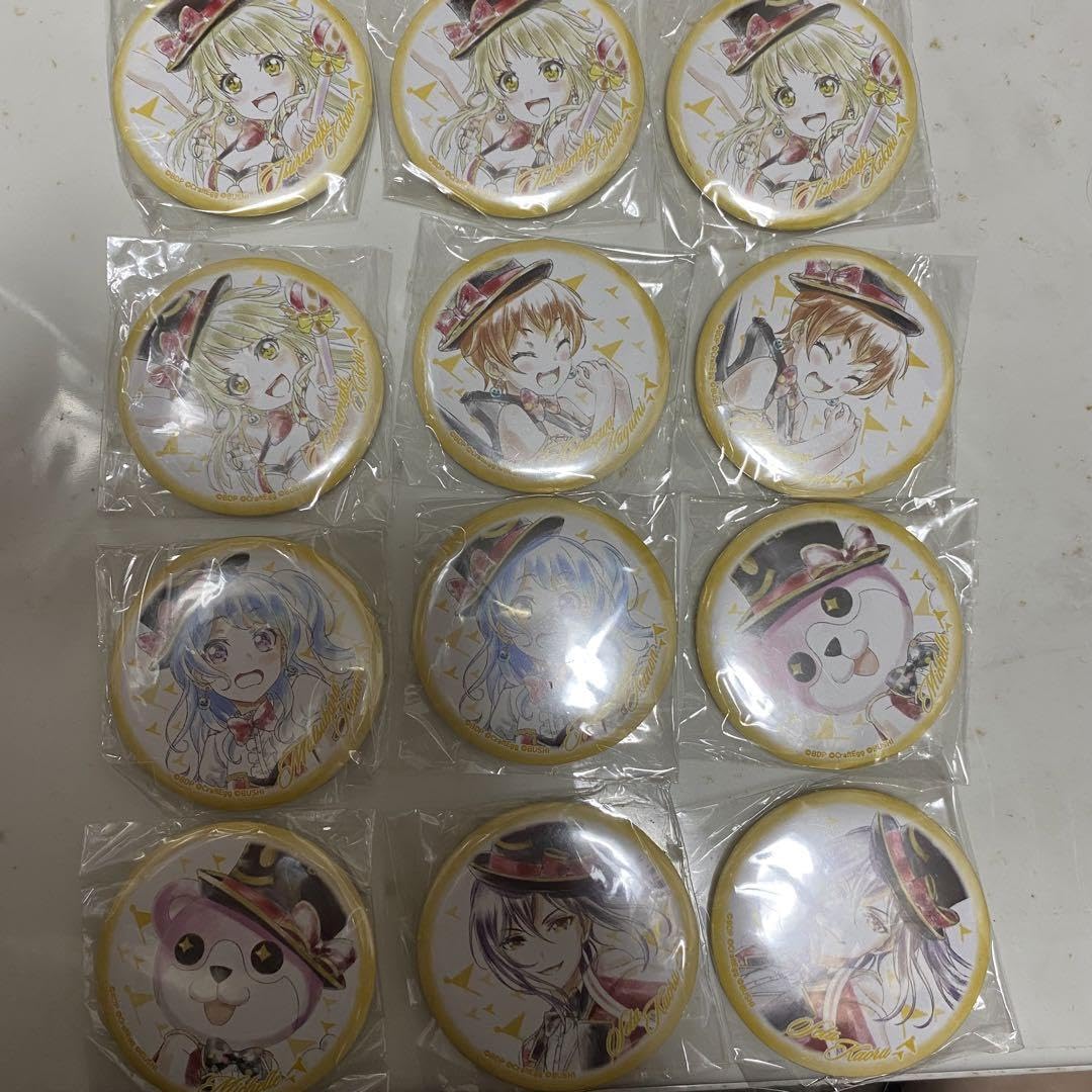 Amazon.co.jp: バンドリ ハロハピ 缶バッジ こころ 花音 薫 はぐみ