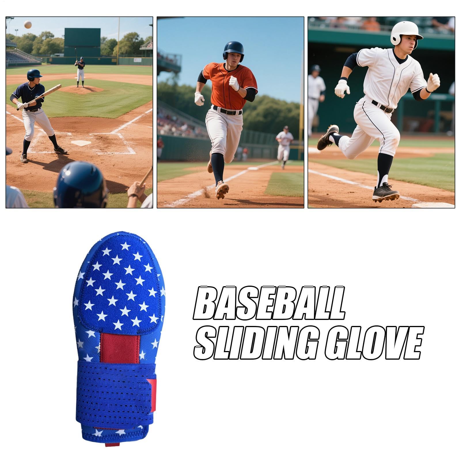 Mitt Slip Baseball Slip Slip per Bathball - Scorrevole Sport Softball con Polso regolabile - Protezione delle Mani Baseball Baserunning Gear for Athletes Training Competition