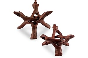 Sphere Stand: Elegant Wooden Display Holder