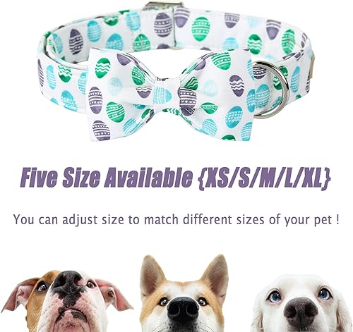 Miniatura 200 de Collar de perro con bandera estadounidense con pajarita, collar patriótico para perros pequeños, medianos y grandes, talla XS