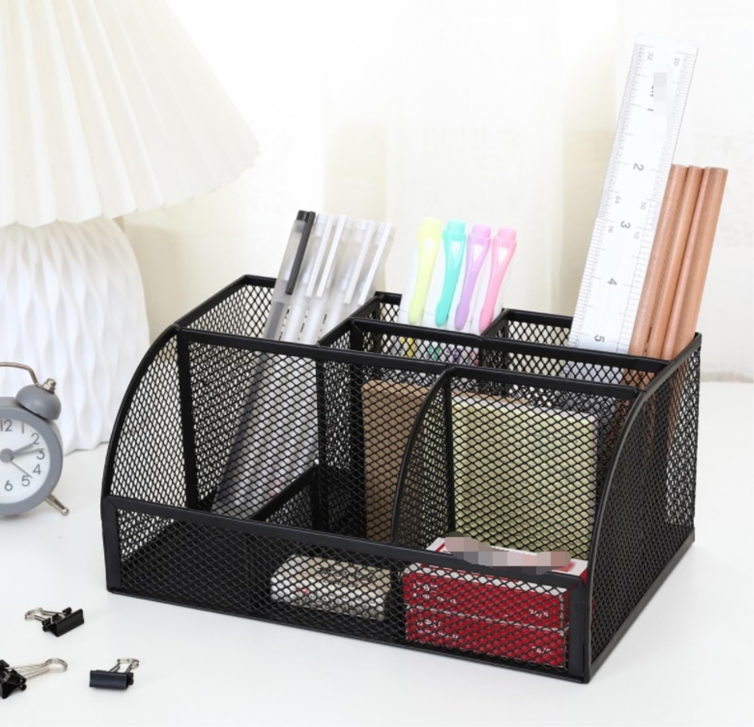 Schreibtischorganisator Büro-Schreibtisch-Organizer Und Zubehör Mit 7 Fächern, Netz-Stifte-Schreibtisch-Organizer Büro