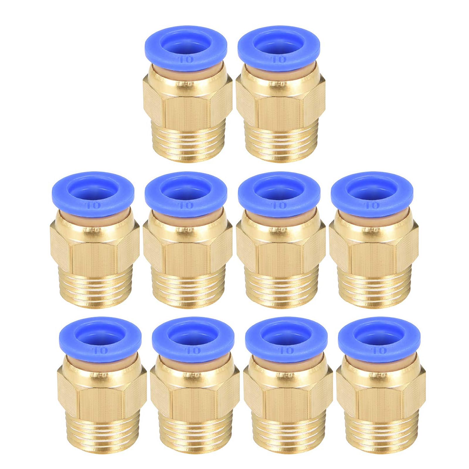 Raccord pneumatique 10mm mâle G3/8 pour tube pneumatique connecteur rapide lot de 10