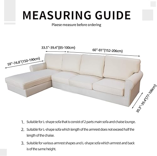 Miniatura 6 de Easy-Going - Cubierta de sofá de fácil colocación y alta elasticidad para colocar de forma seccional