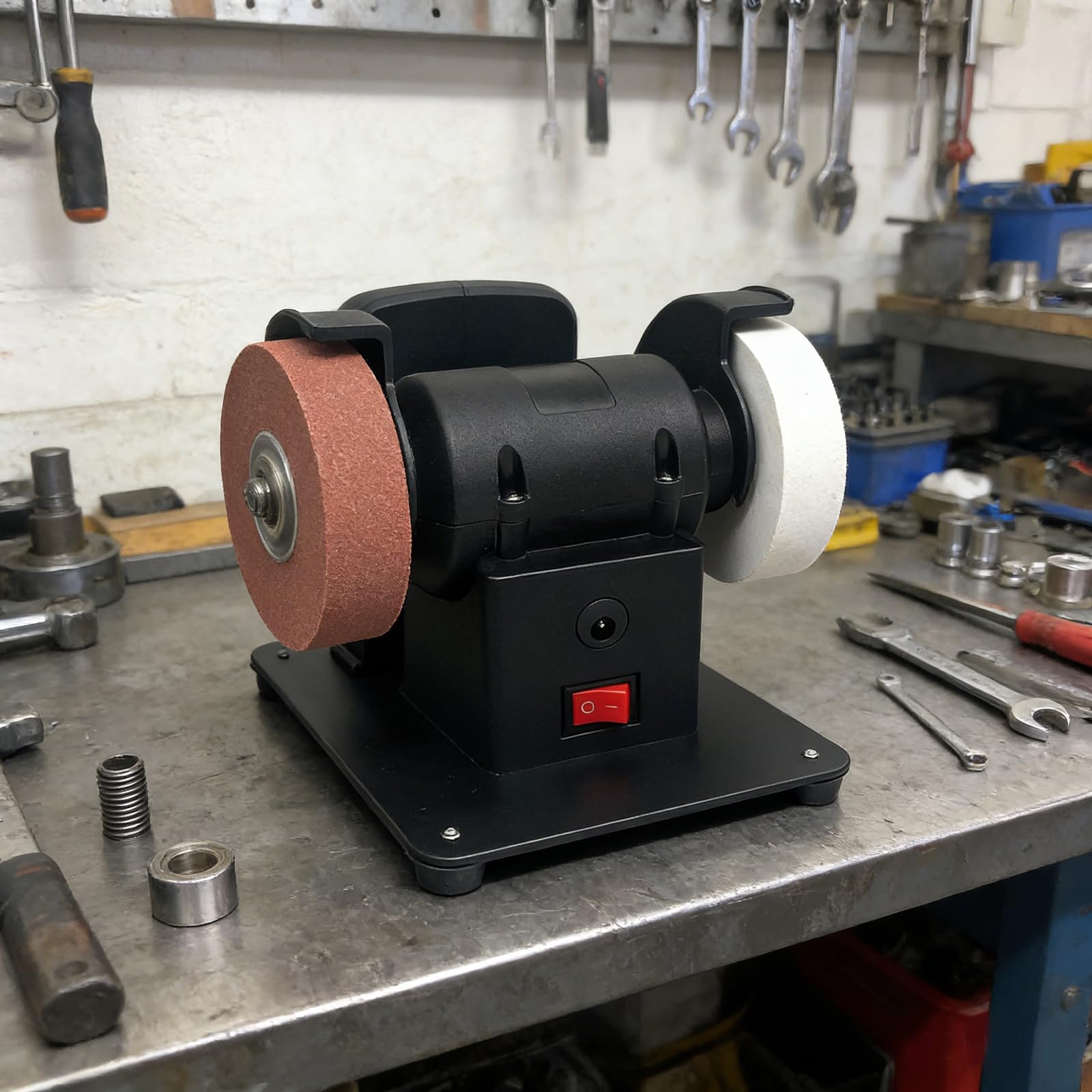 Smerigliatrice da banco con 2 per smerigliatrice a batteria da 18 V con opzione a due ruote e macchina per la macinazione leggera piccola