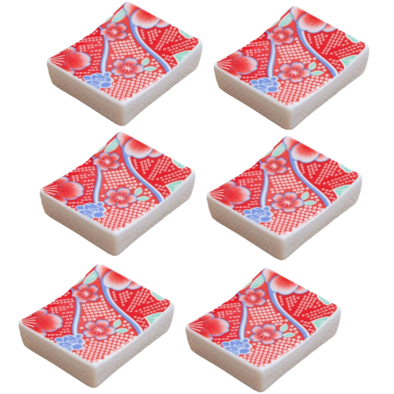 MRKU Chopstick Rest Chopsticks Holders Restaurant Square Ceramic,Japanese,Chinese Decorations,Decoration For Home Tableware,for Countertop Tableware