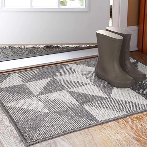 Vista 113 de Tapete para interiores de 32 x 48 pulgadas, tapete absorbente para puerta delantera y trasera, parte trasera de goma, antideslizante, atrapador