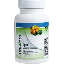 Univera OptiX Eye Health Supplement, Eye Vitamins with Lutein, Zeaxanthin & Bilberry, Vision Support Supplement with Vitamin C, Zinc & Selenium, Daily Visual Comfort, 30 Day Supply