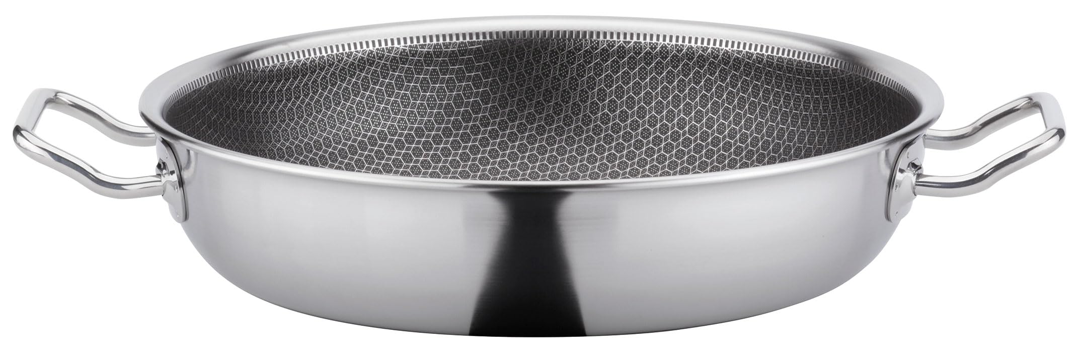 Spring Vulcano Cut Resist PURE Ø 32 cm, acciaio inossidabile, rivestimento antiaderente, 100% privo di PFAS, adatto a induzione, 5 strati, resistente ai graffi, forno