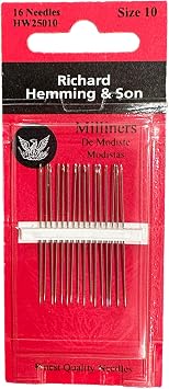 Colonial Needle HW250-10 16 Count Richard Hemming Milliners/Straw Needles, Size 10