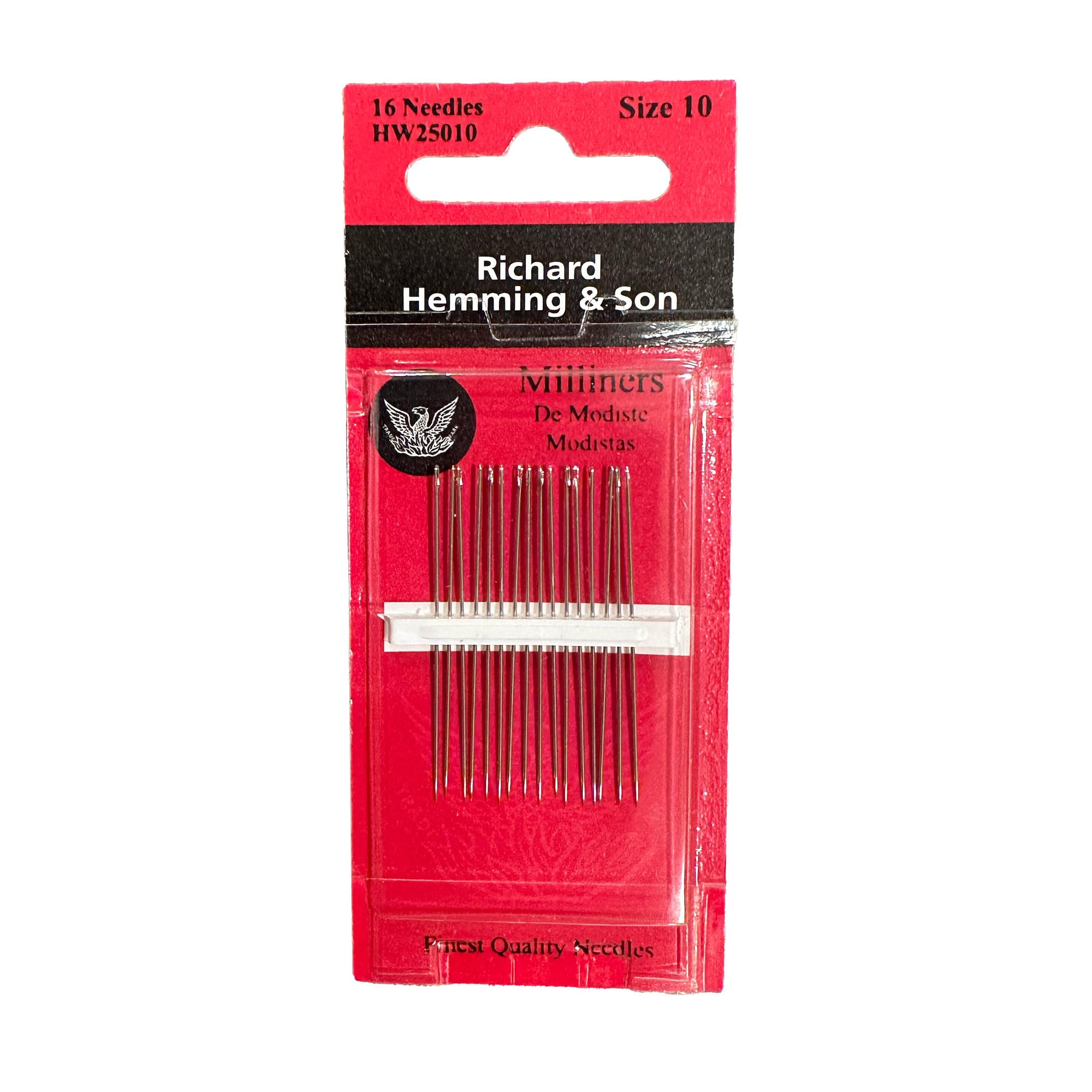 Colonial Needle HW250-10 16 Count Richard Hemming Milliners/Straw Needles, Size 10