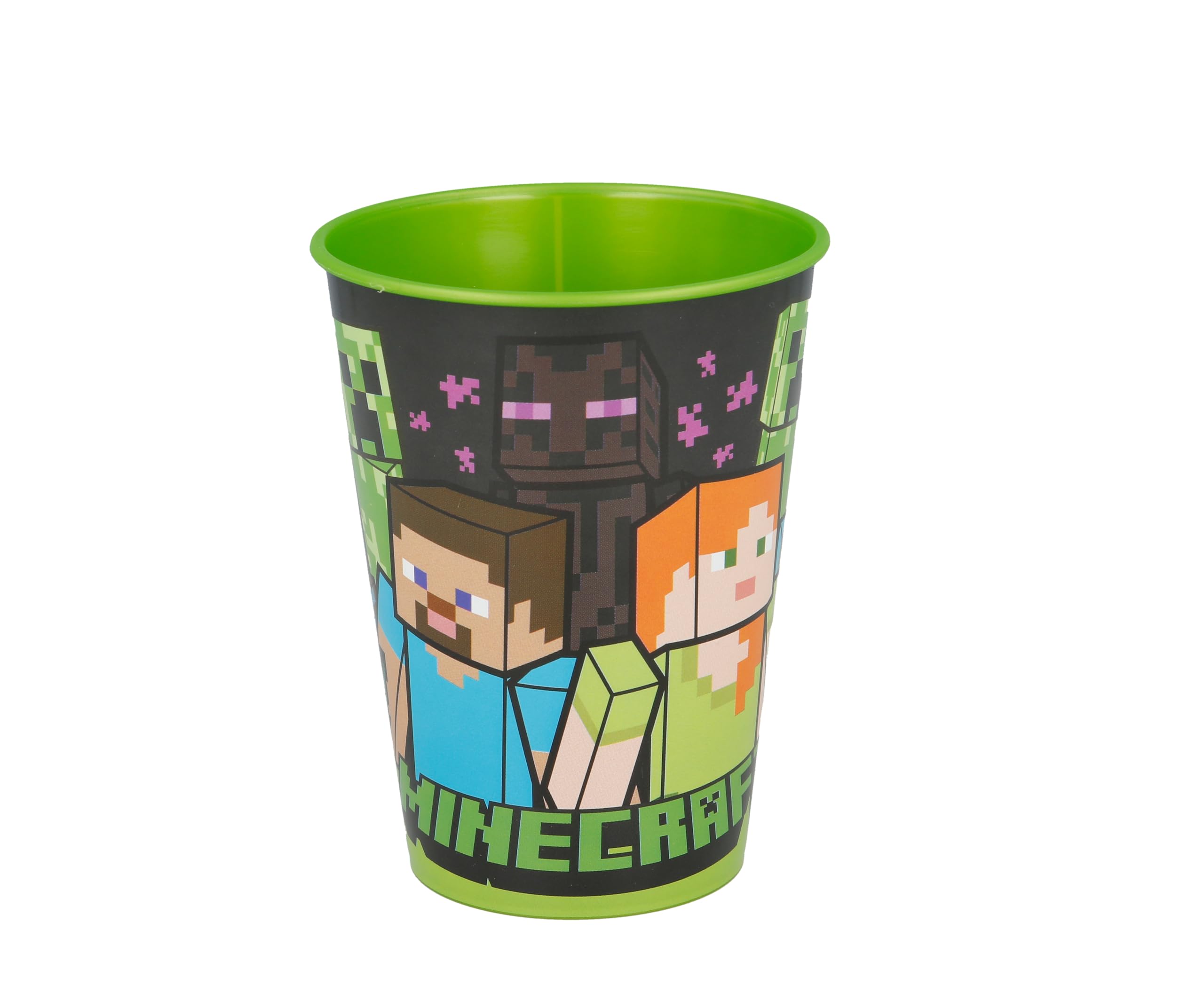 STOR Minecraft 260ml BPA Free Plastic Reusable Children's Cups - Minecraft