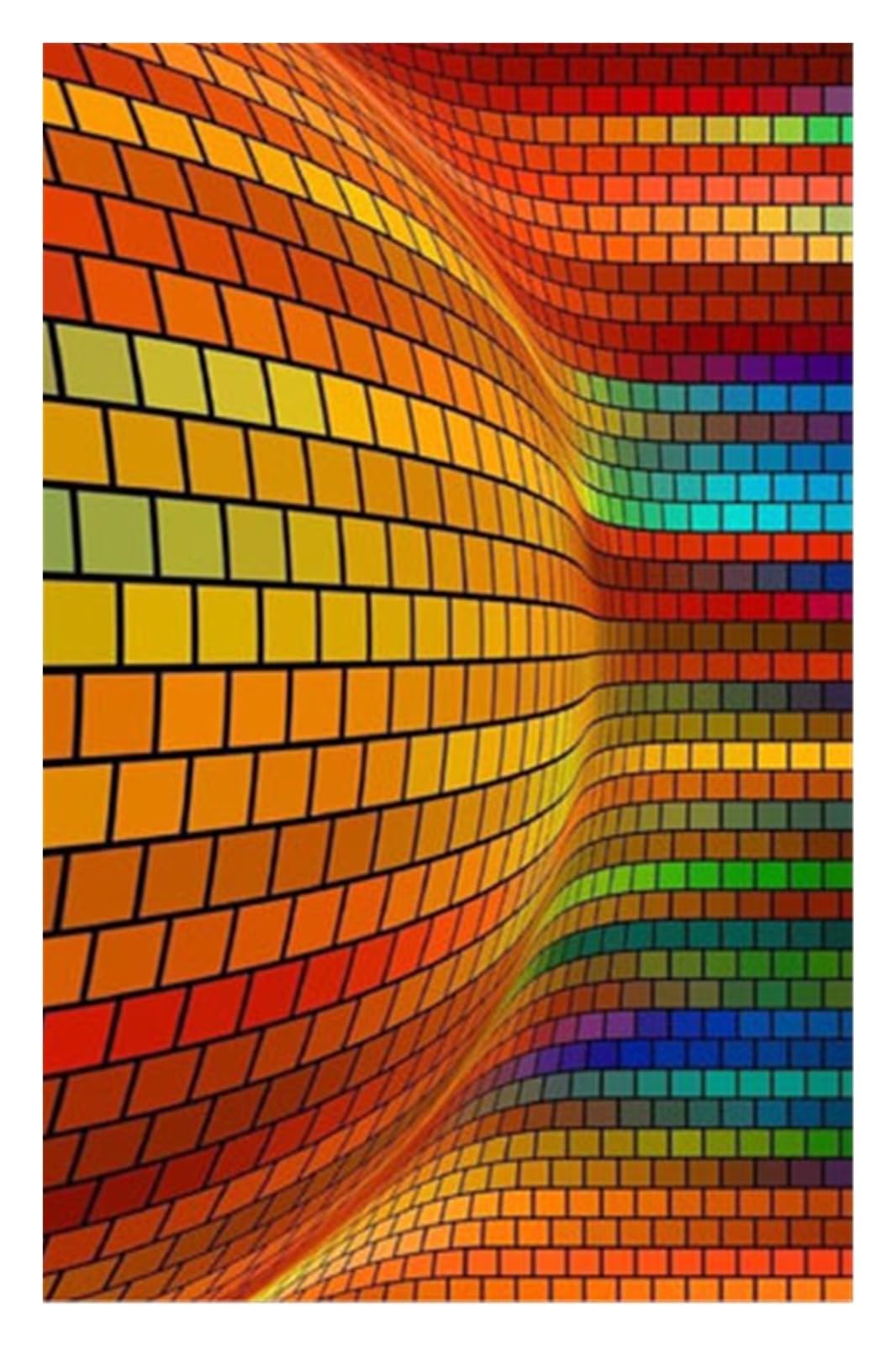 Window Film Frosted Stained Glass Films Rainbow Effect Privacy Decorative Static Cling Sticker for Glass Windows(Color35,30X40cm)