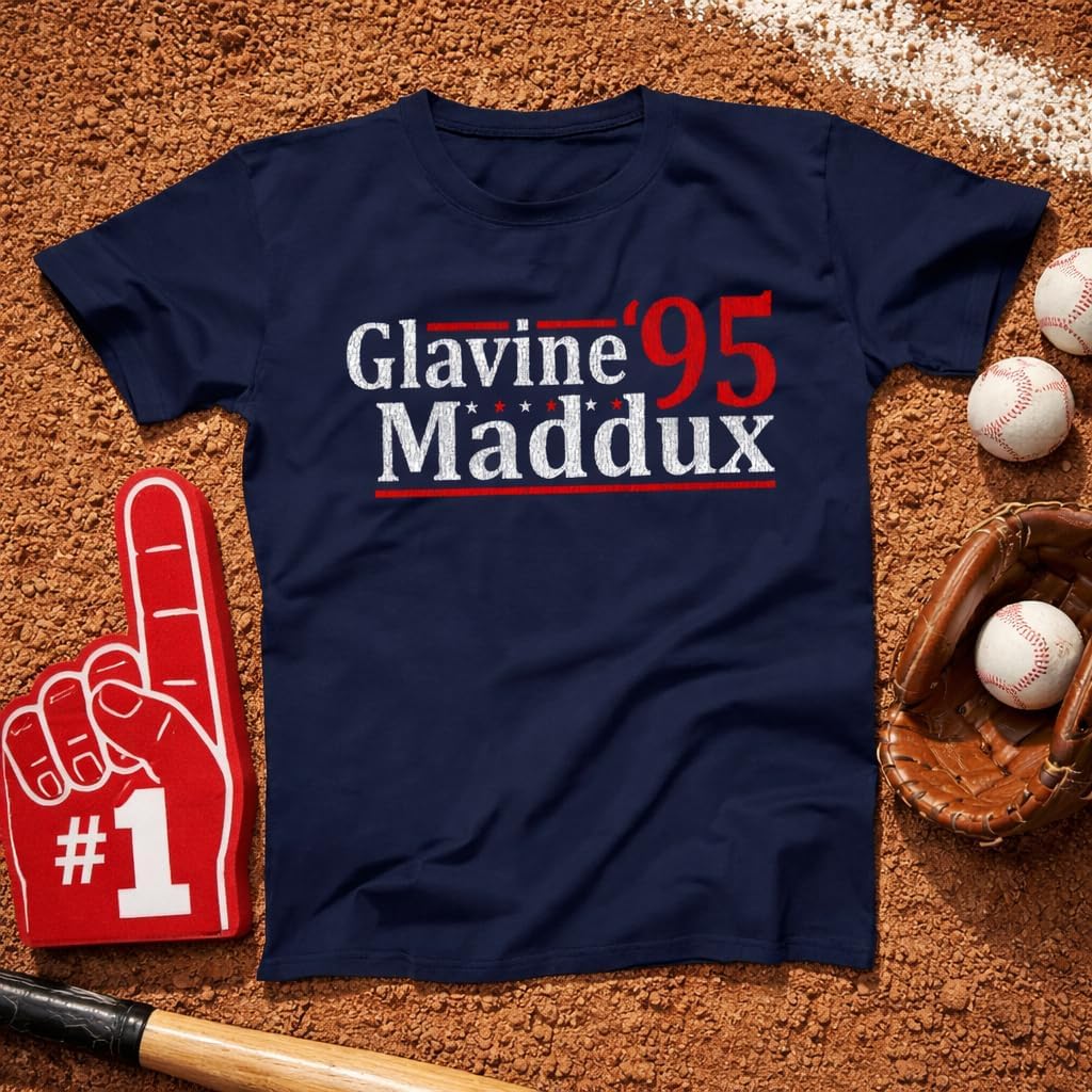 Glavine Maddux Shirt 1995 – Atlanta Baseball Vintage Tee – 90s Pitching Legends Retro Fan Shirt