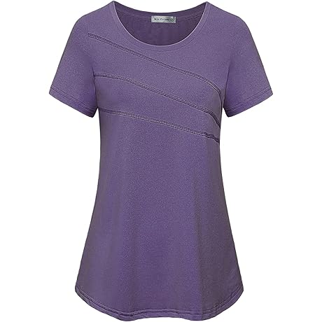 Women’s Exercise Tops for Yoga Hiking Running Gym: Moisture Wicking, Ladies Workout...