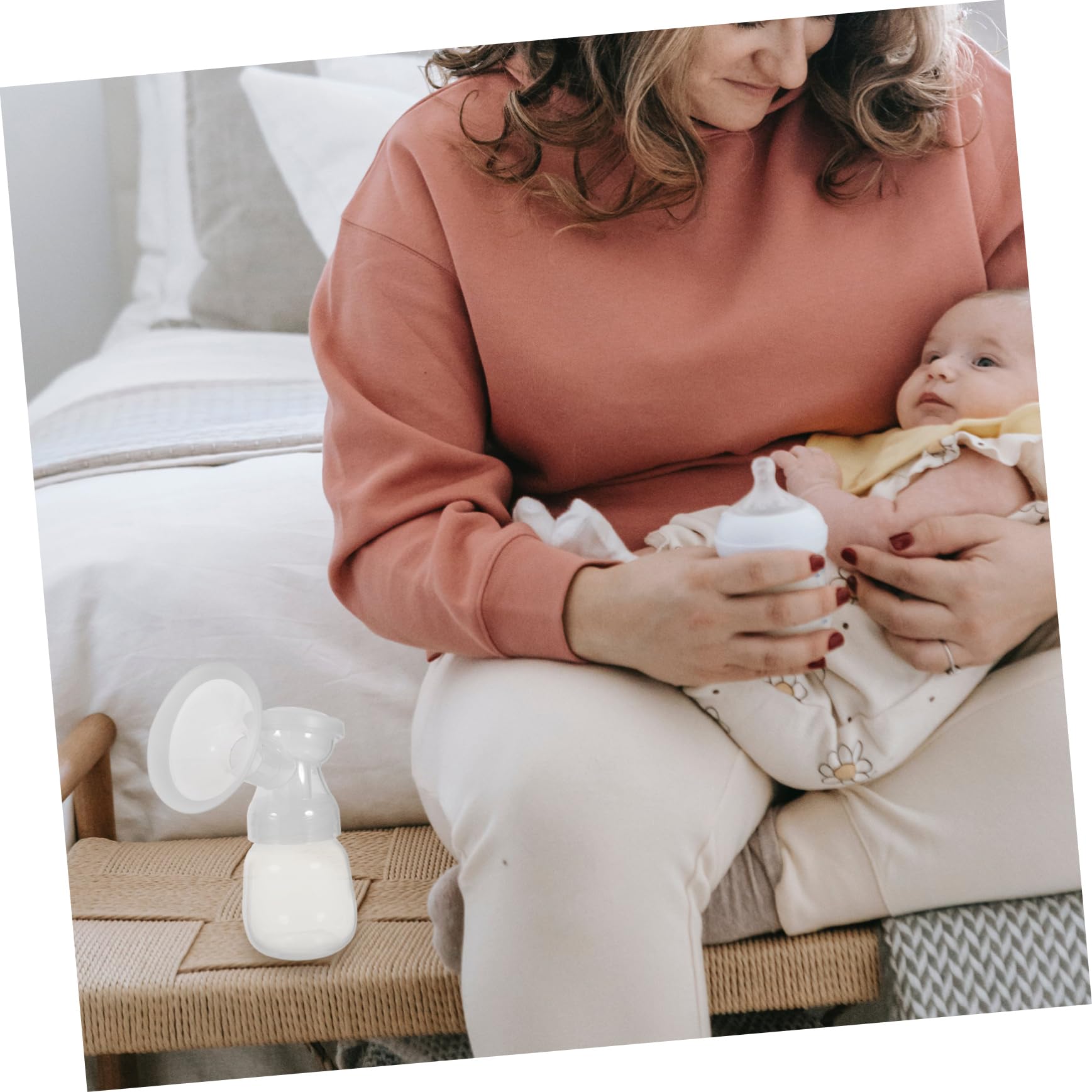 Tiralatte Elettrico Doppio Silenzioso Ricaricabile 1200mah per Mamme Pompa Pp e Silicone