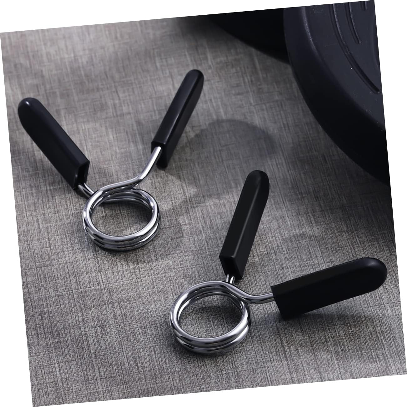 KOMBIUDA Weight Clips for Barbell Durable Wear Resistant Barbell Collars Secure and Convenient Spring Clamps for