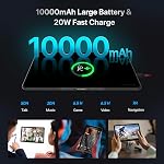 UMIDIGI Active T1 Rugged Tablet, 11" 2K Display, 16GB(8+8) RAM-128GB ROM, 10000mAh Battery, IP68 Waterproof Dustproof-MIL-STD-810G Drop-Proof, Octa-Core, 4-Stereo Speakers, Android,-Black