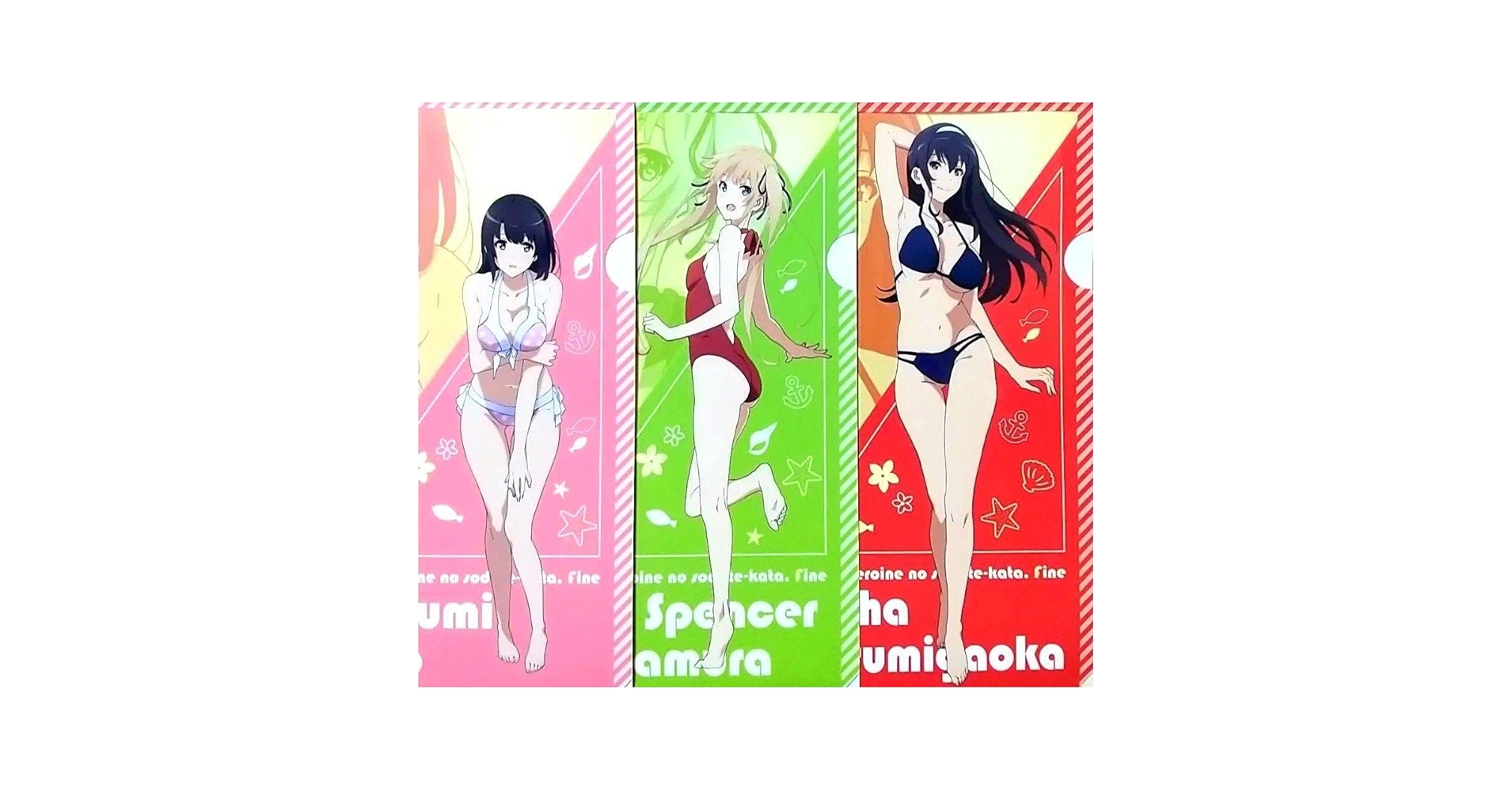 Amazon.co.jp: 冴えない彼女の育てかたfine 水着3枚セット A4クリア