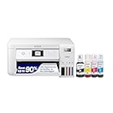EcoTank ET-2850 Wireless Color All-in-One Cartridge-Free Supertank Printer with Scan, Copy and Auto 2-Sided Printing - White, Medium