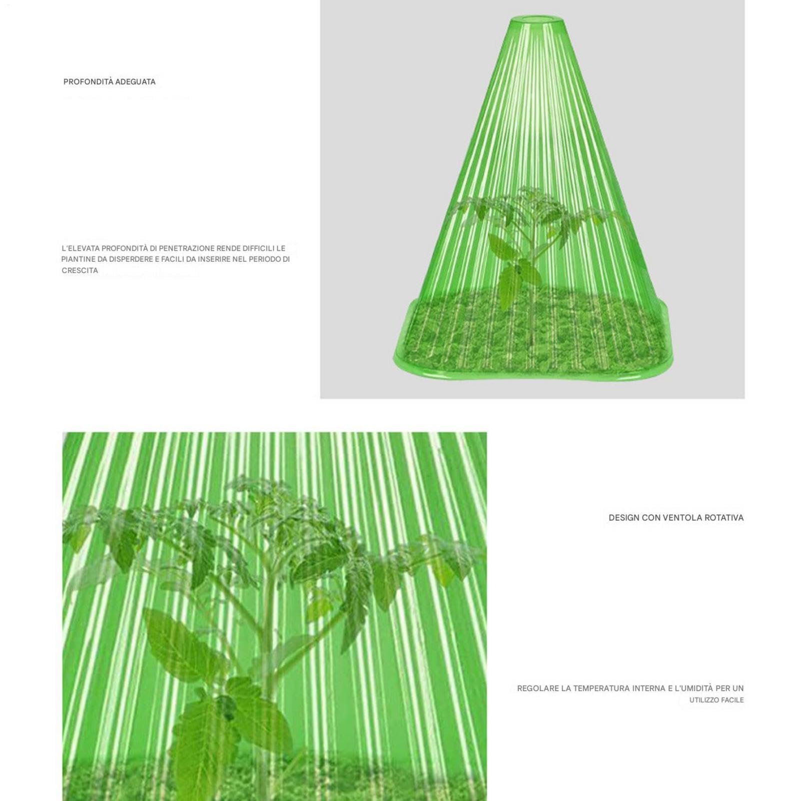 Cloches da giardino, cloche di piante - Cloche di barattolo a campana trasparente per piantine di piante | 30x cloche di barattolo a campana trasparente con protezione resistente al clima della copert