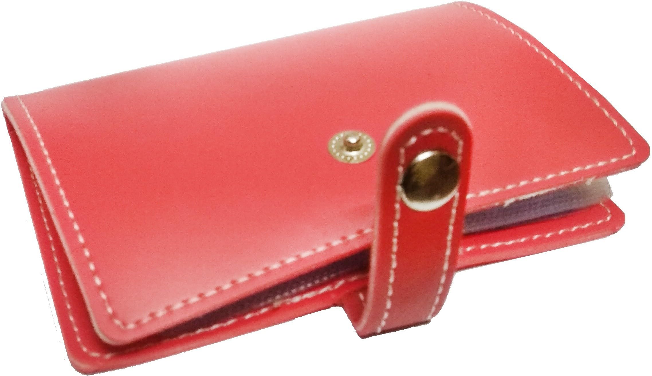 OFIXO Premium Artificial Leather (888 Red) Stylish Executive Credit/Debit/ATM/ID/Visiting Super Sleek, Sturdy || 10 Card Holder 10cm X 8cm X 1.3cm|| for Men's & Women's