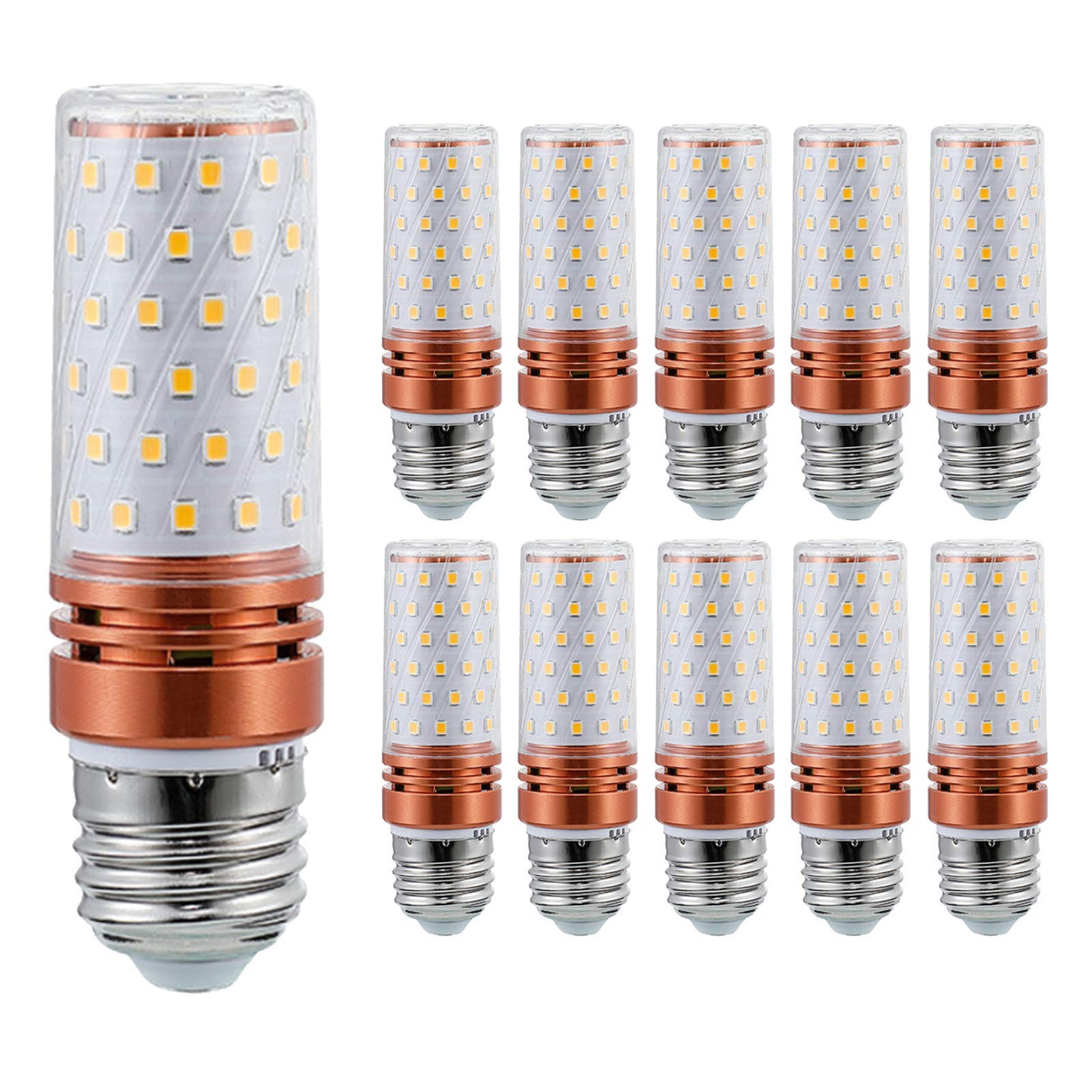 Lampadine LED a mais 12 W 60 LED 2835 SMD 1200LM Bianco caldo/Bianco freddo/Bianco neutro Lampadina decorativa lampadario a 3 colori 120 Watt equivalenti all'illuminazione domestica