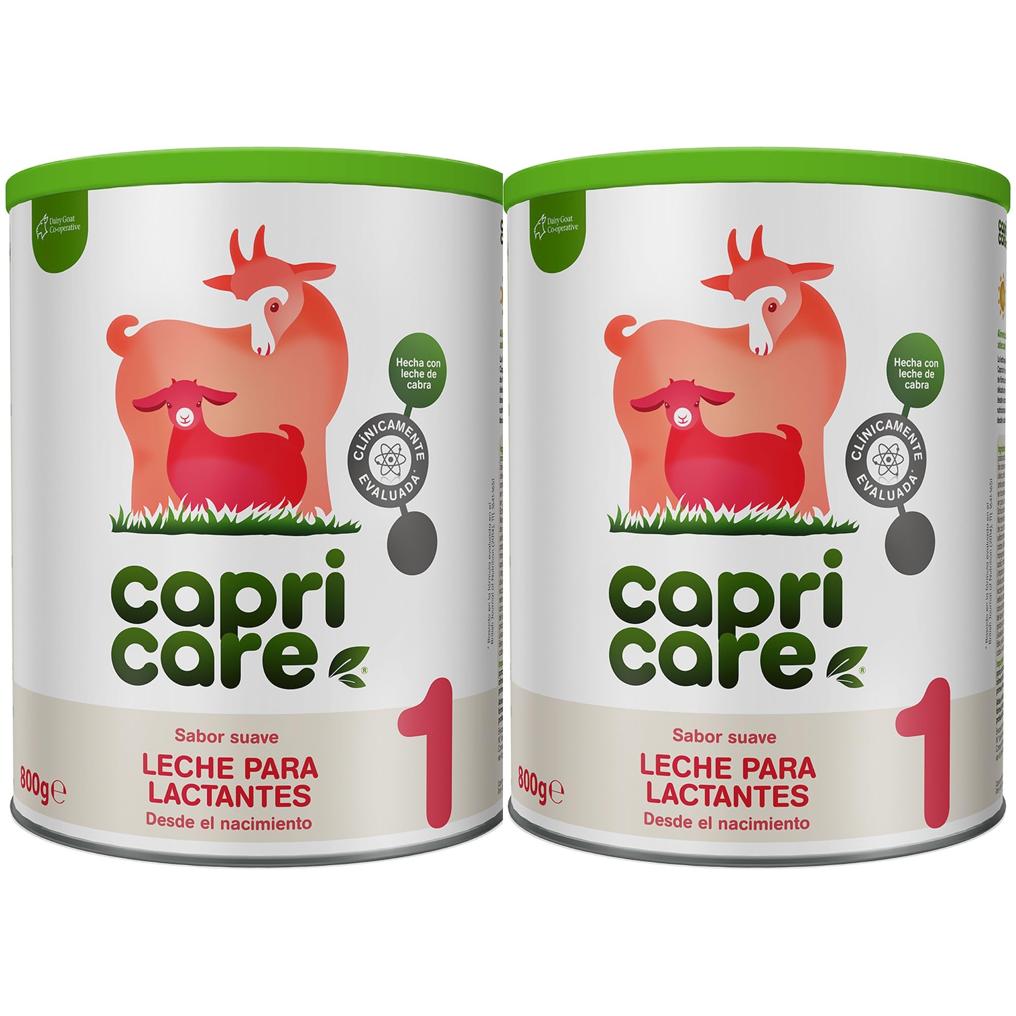 Capricare 1 Leche de Cabra en Polvo Lactantes 0-6 Meses 2x800 g