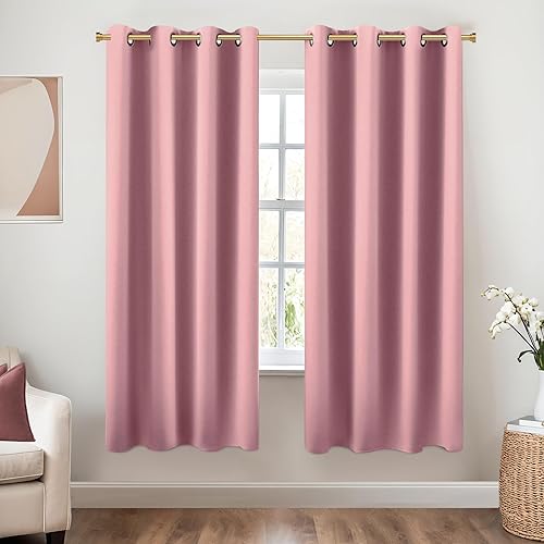 Miniatura 71 de KOUFALL Cortinas opacas doradas de lujo para sala de estar, elegantes cortinas de 84 pulgadas de largo, cortinas Doradas para Sala Elegantes Oro