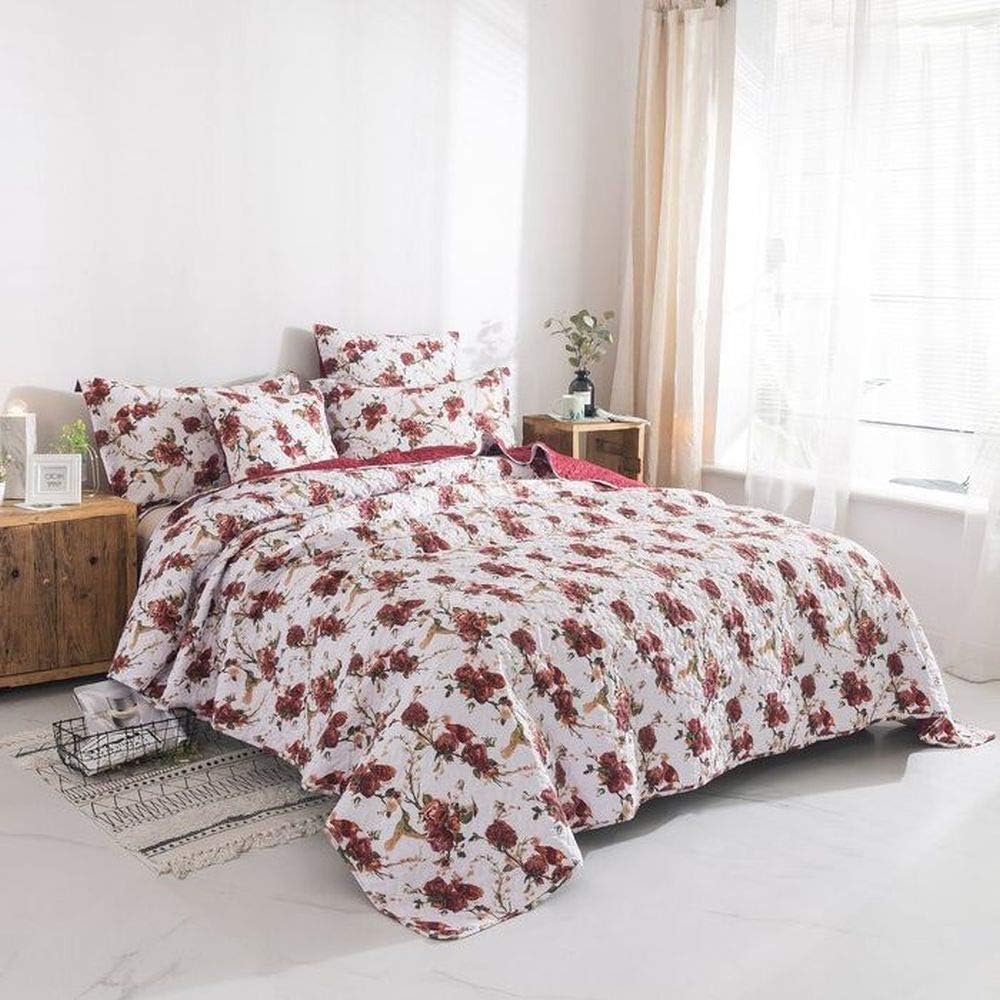 3 Piece French Country Farmhouse Bedding Set Traditional