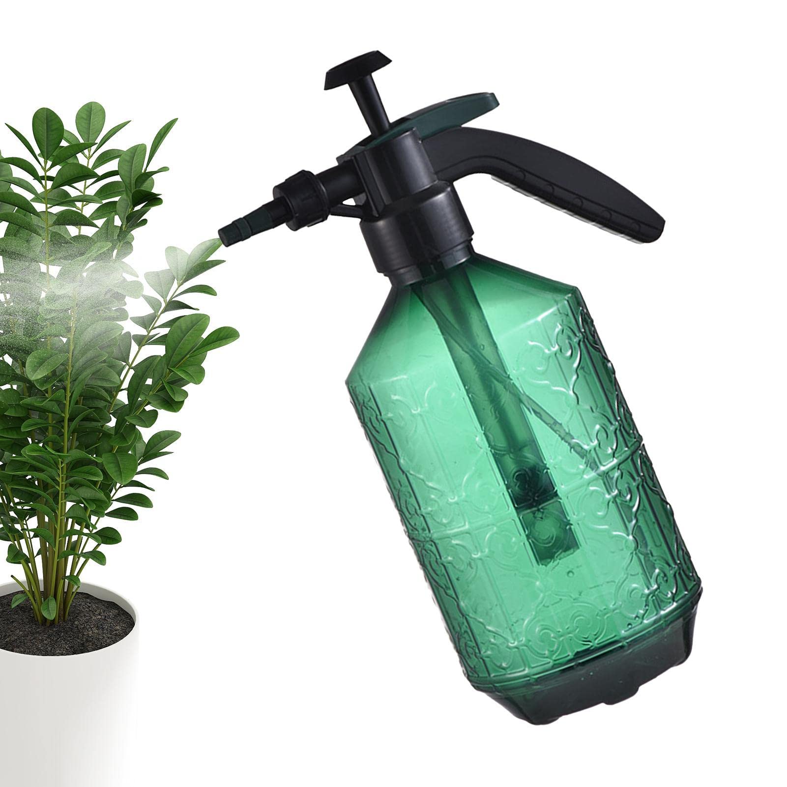 Drucksprüher, Gießkanne mit Verstellbarer Düse, Tragbare 2-Liter-Druckflasche mit Verstellbarer Düse zum Bewässern von Blumenrasen, zum Reinigen und Waschen zu Hause