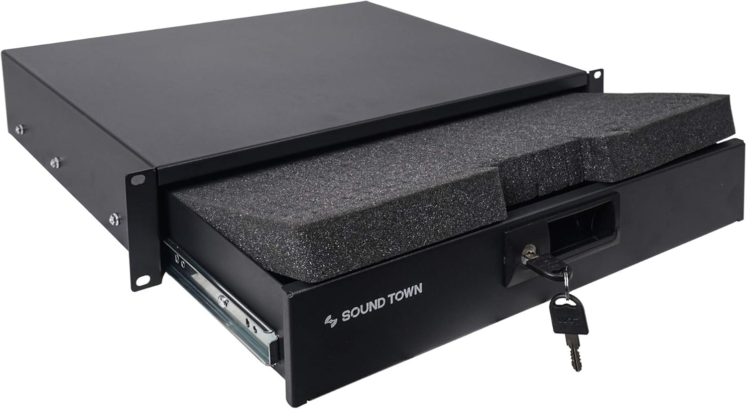 19-inch 3U Locking Rack Drawer with Protection Foam Nepal | Ubuy