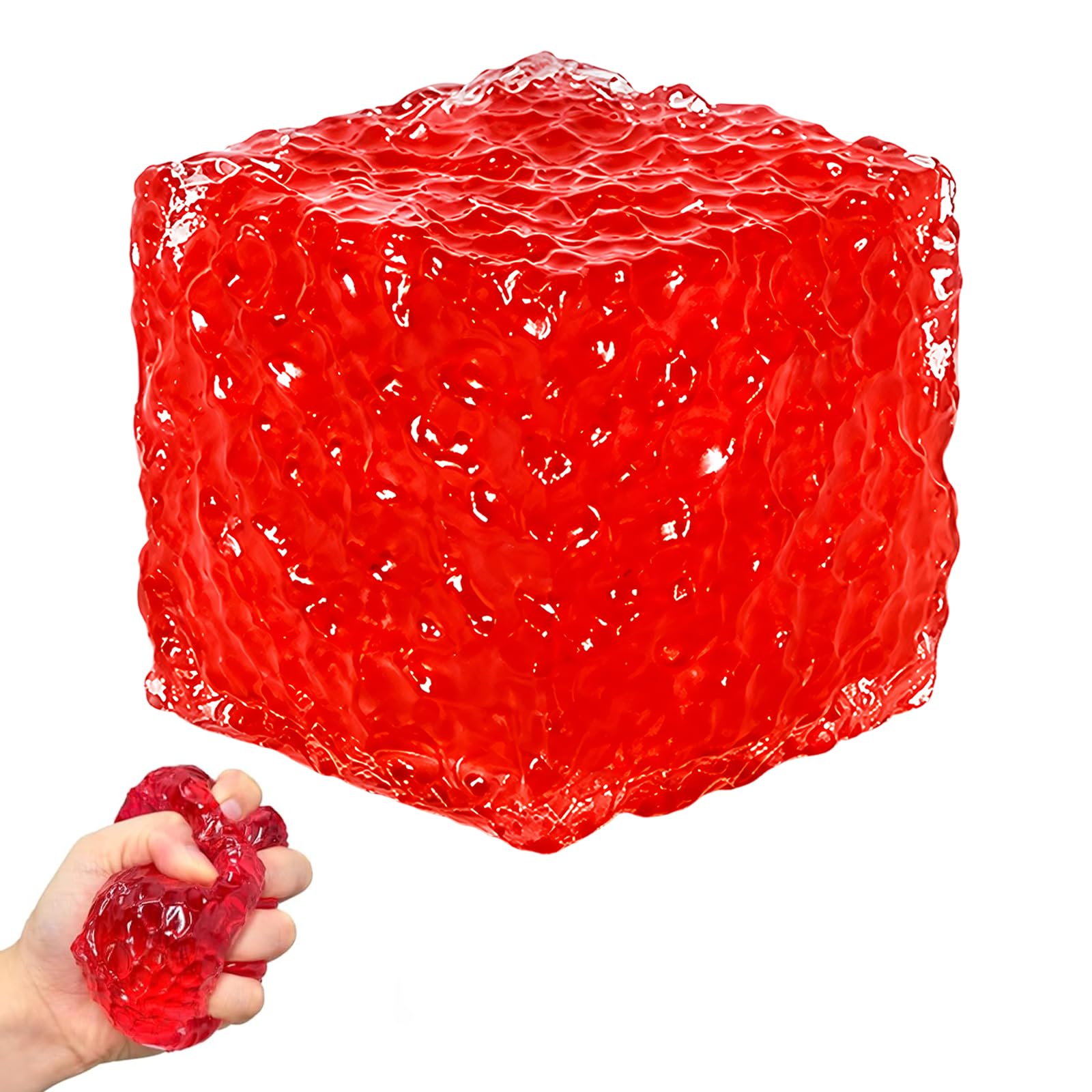 Squishy Cube, Slow Rising Cube, Nices Cubes Style, Novelty Water Cube Feel, Slow Rebound Fidget Item, Squishy Sensory Item for Calm and Ease, Unique Desk Fidget for All Ages