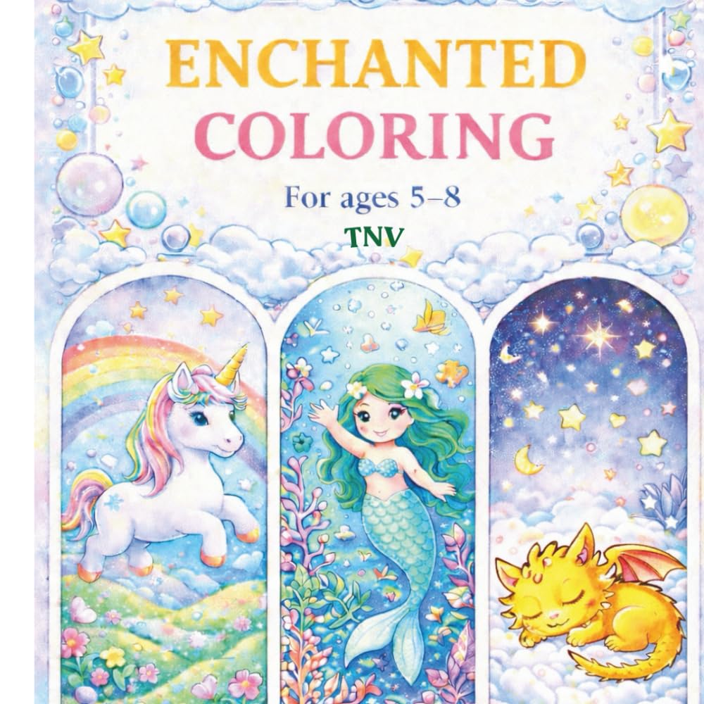 ENCHANTED COLORING - Coloring book for children ages 5–8