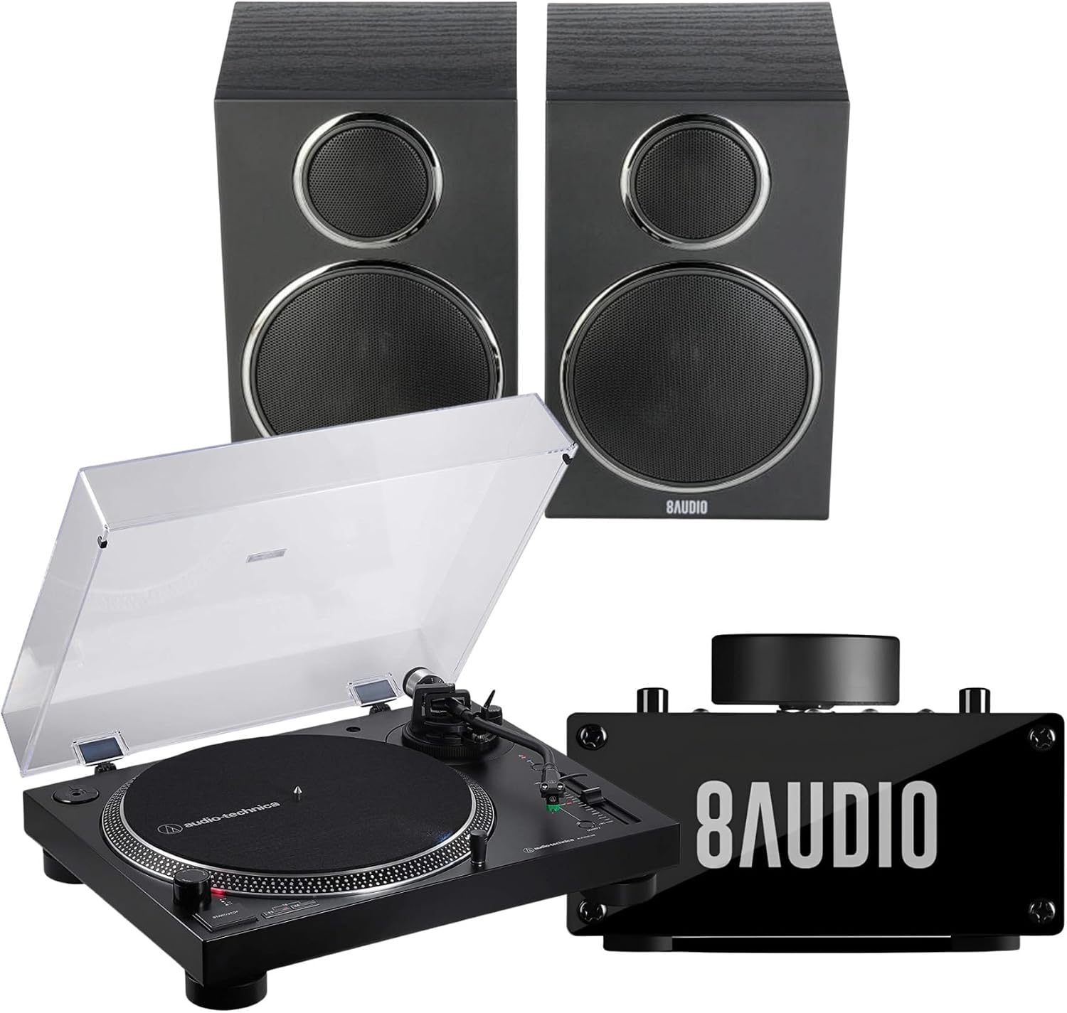 Audio Technica AT-LP120XBT-USB Turntable Bundle (2 Items)