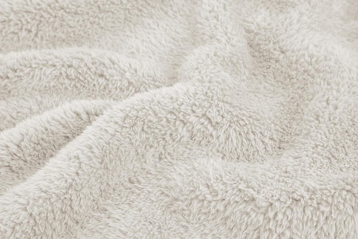 Pengfei Mens Fuzzy Sherpa Pullover Sweatshirts Long Sleeve Fleece Fluffy Crew Neck Fall Winter Warm Outwears White - Image 6