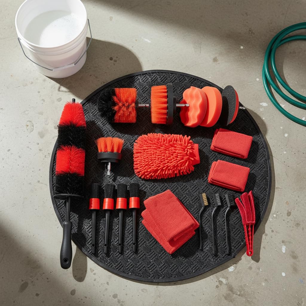 19-teiliges Autopflege-Set, Bohrbürsten