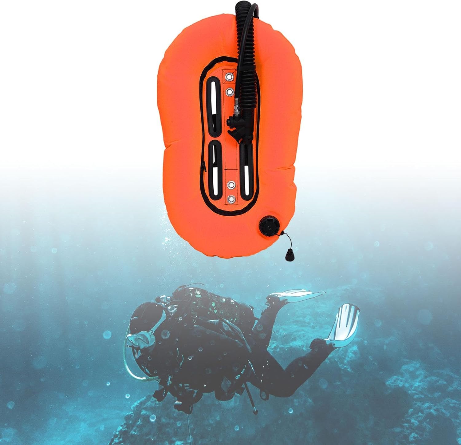 Scuba Diving Donut Wing Single Tank,Scuba BCD Set,Durability Accessory,Diver Gear,BCD Buoyancy Compensator,for Snorkeling