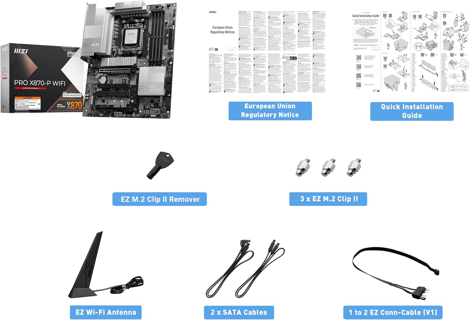 MSI PRO X870-P WiFi X870 Chipset ATX Motherboard MB6591