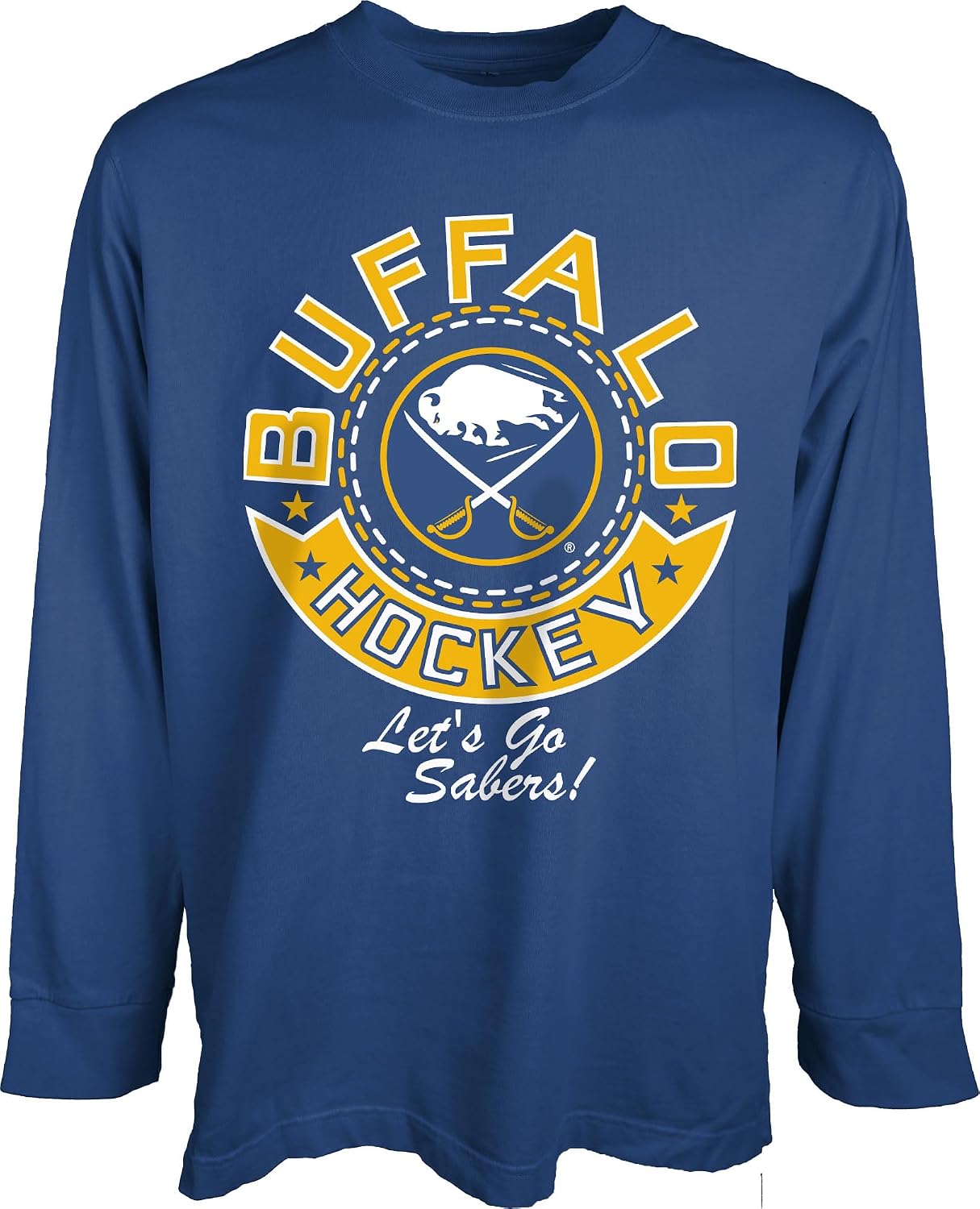 Blue 84 NHL Officially Licensed Long Sleeve T-Shirt Throwback Honor