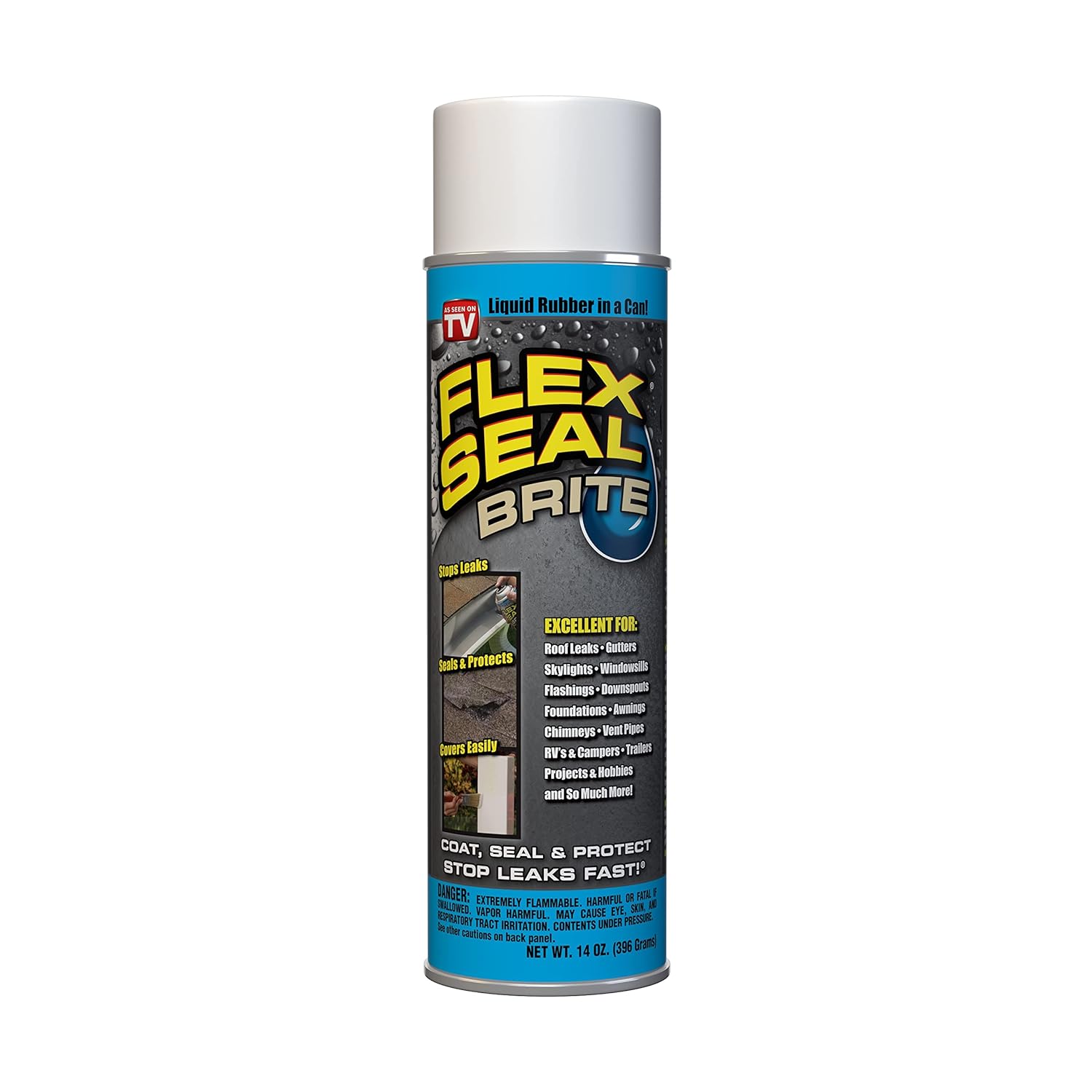 Flex Seal Waterproof Spray, Seals Out Water Air & Moisture, Patches