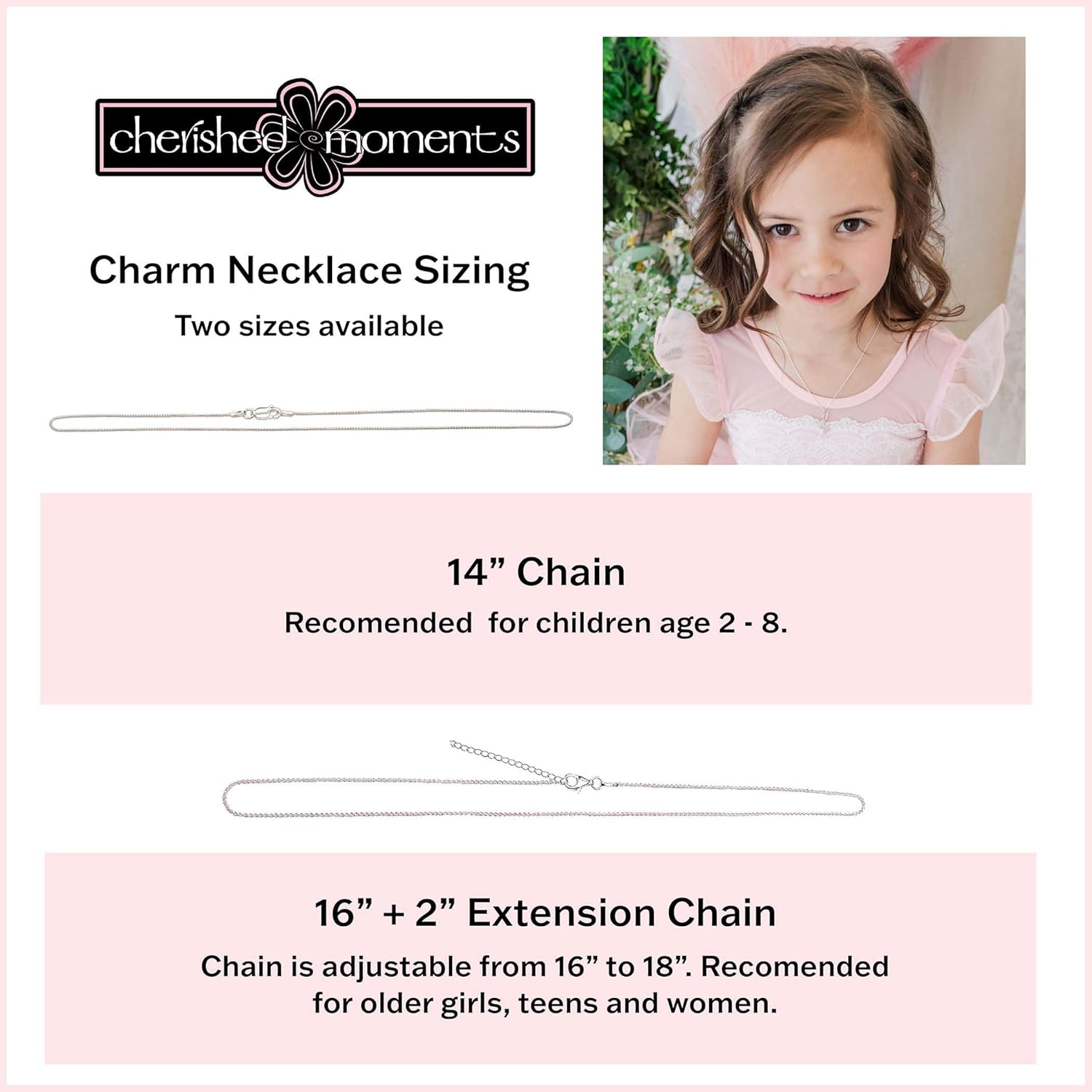 Cherished Moments Girl's 925 Sterling Silver First Communion Dancing Cross Heart Necklace - Image 7