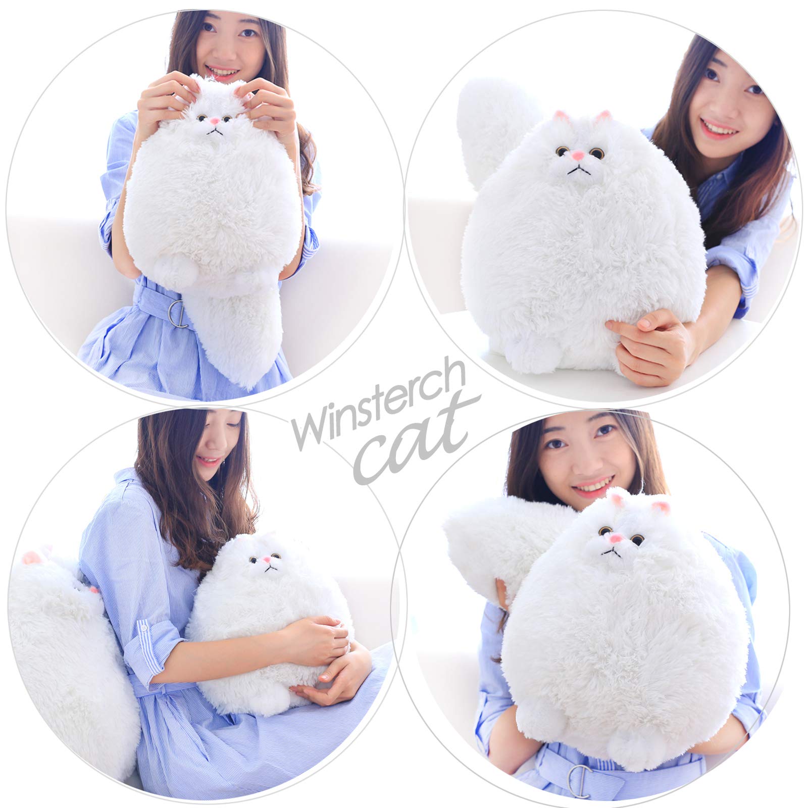 Amazon.co.jp: ヴェノダ ねこ ぬいぐるみ 白い猫 子供の間で大人気