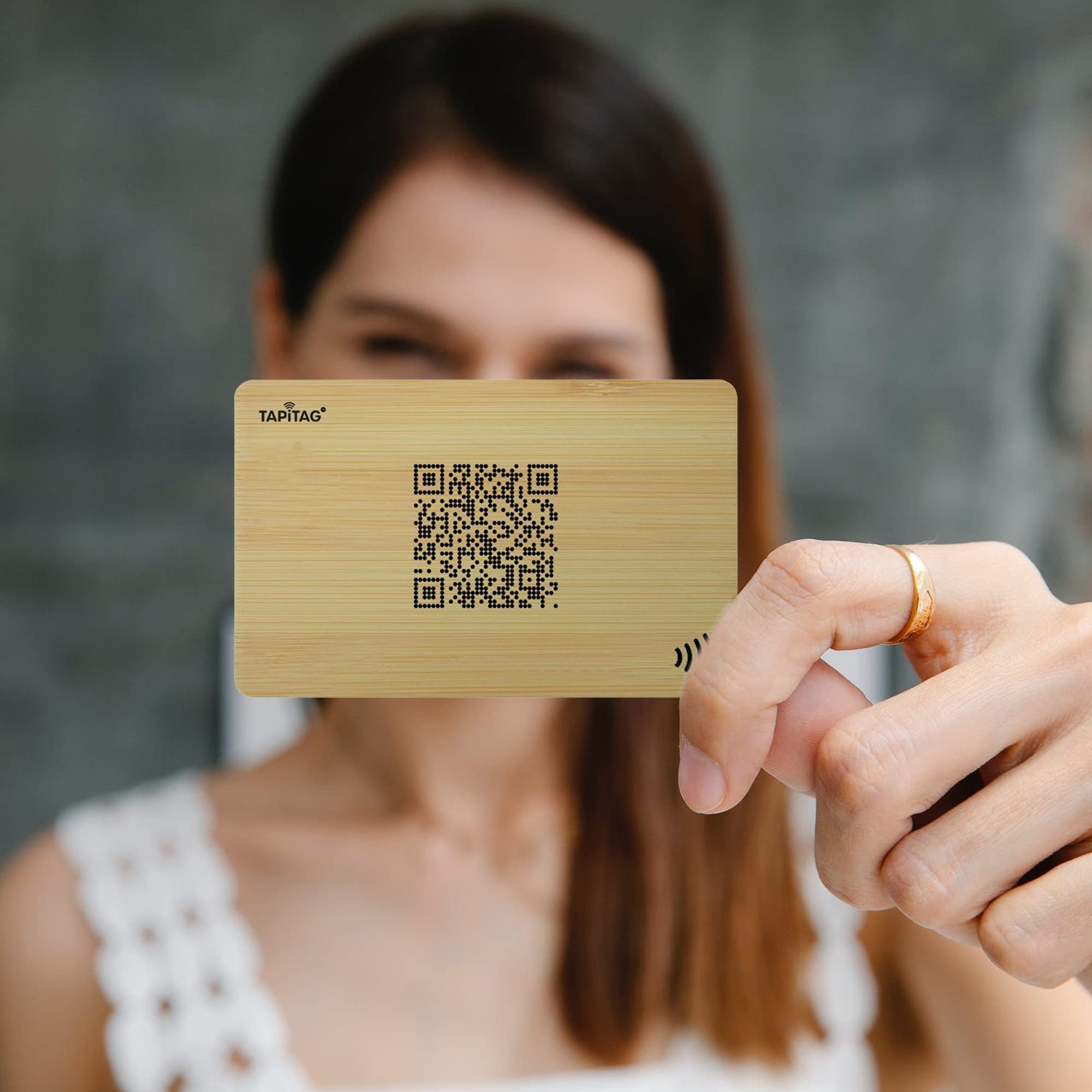 TAPiTAG Wooden Digital Business Card, NO Subscription Required, Contactless Wooden Card with NFC - Image 4