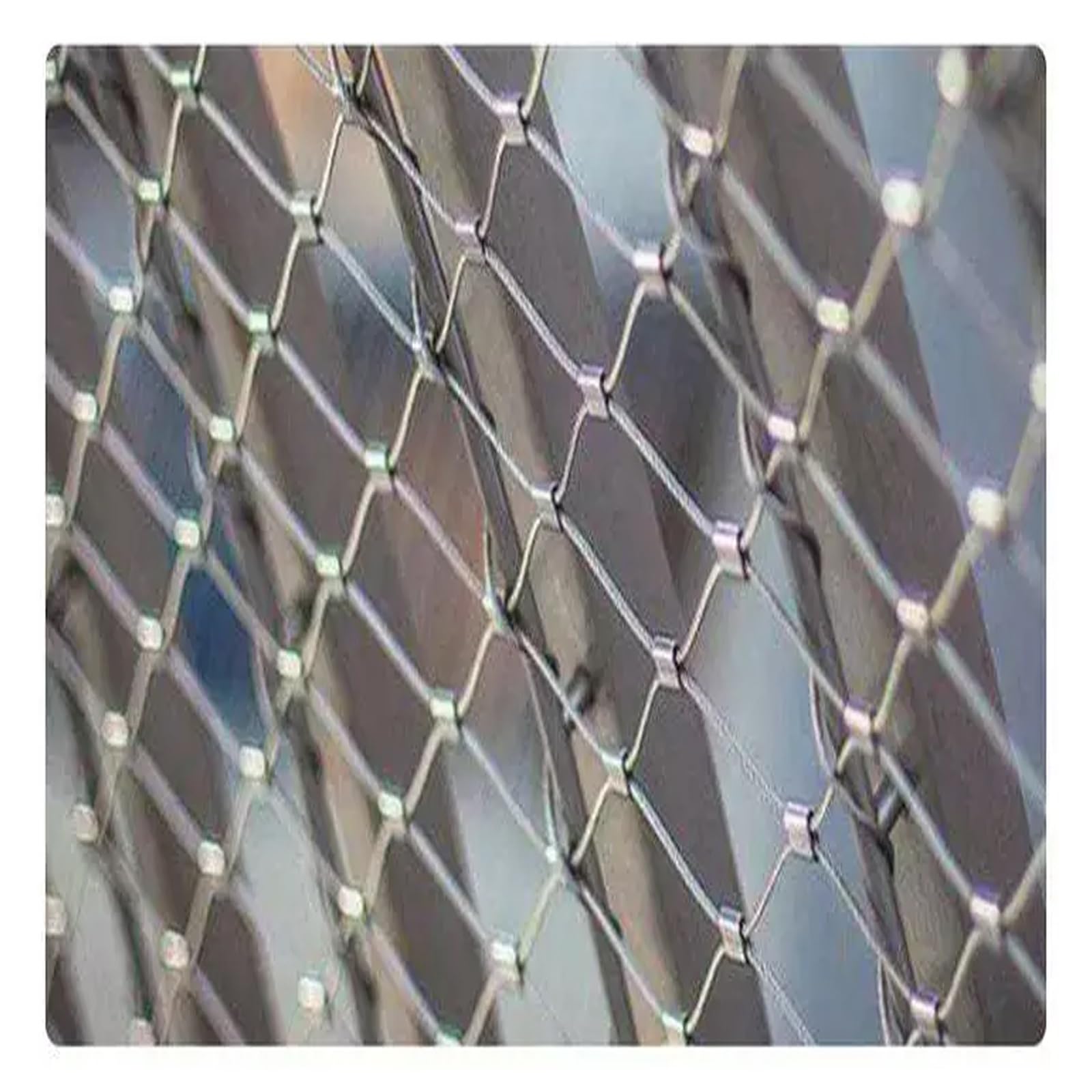 Malla de cuerda de acero inoxidable, red de seguridad flexible, malla de alambre resistente al calor, red de barrera para exteriores resistente a los impactos (1,3 x 9 m de alto x 4,26 x 29,5 pies