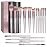 BS-MALL Makeup Brush Set 18 Pcs Premium Synthetic Foundation Powder Concealers Eye shadows Blush Makeup Brushes with black case