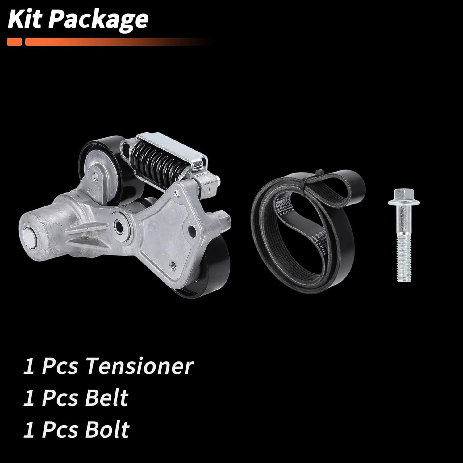 1 Set Drive Belt Tensioner Kit for Chevy Impala 2014 for Chevy Malibu 2008-2010 Serpentine Belt Drive Kit with Tensioner 12663047