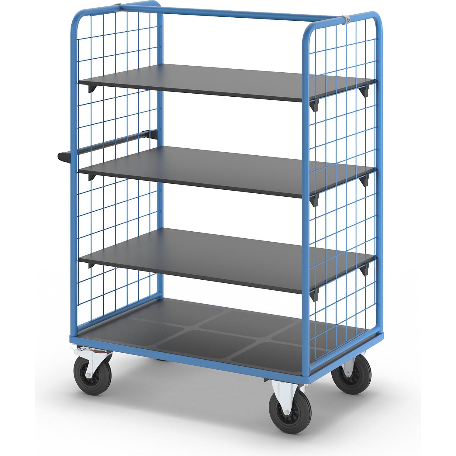 eurokraft Pro | Chariot à tablettes à Panneaux latéraux grillagés