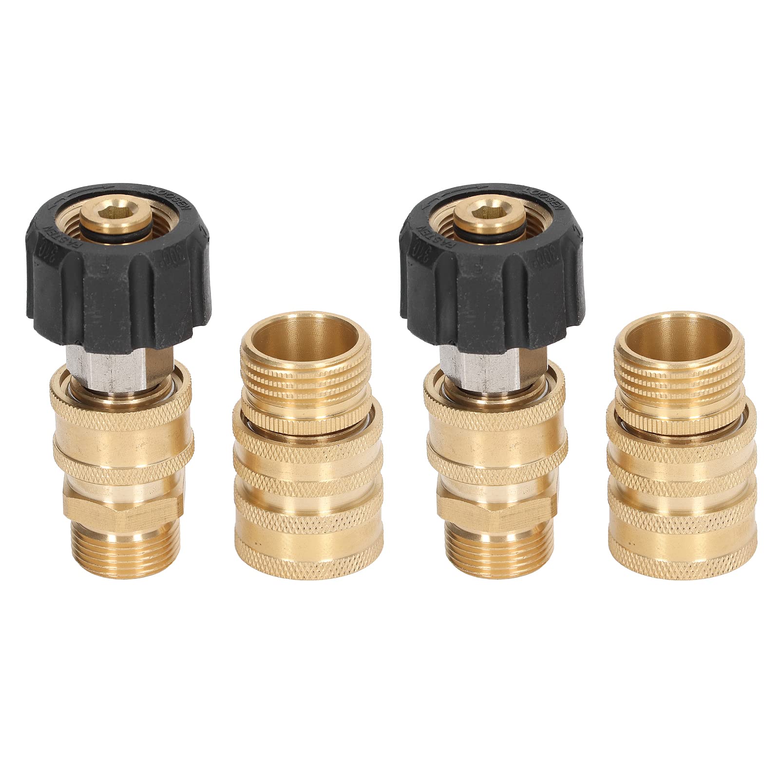 Adattatore per Tubo Flessibile da 8 Pezzi, Set di Adattatori per idropulitrice, Raccordi ad Attacco Rapido Connettore Rapido in Metallo per Idropulitrice